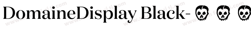 DomaineDisplay Black字体转换